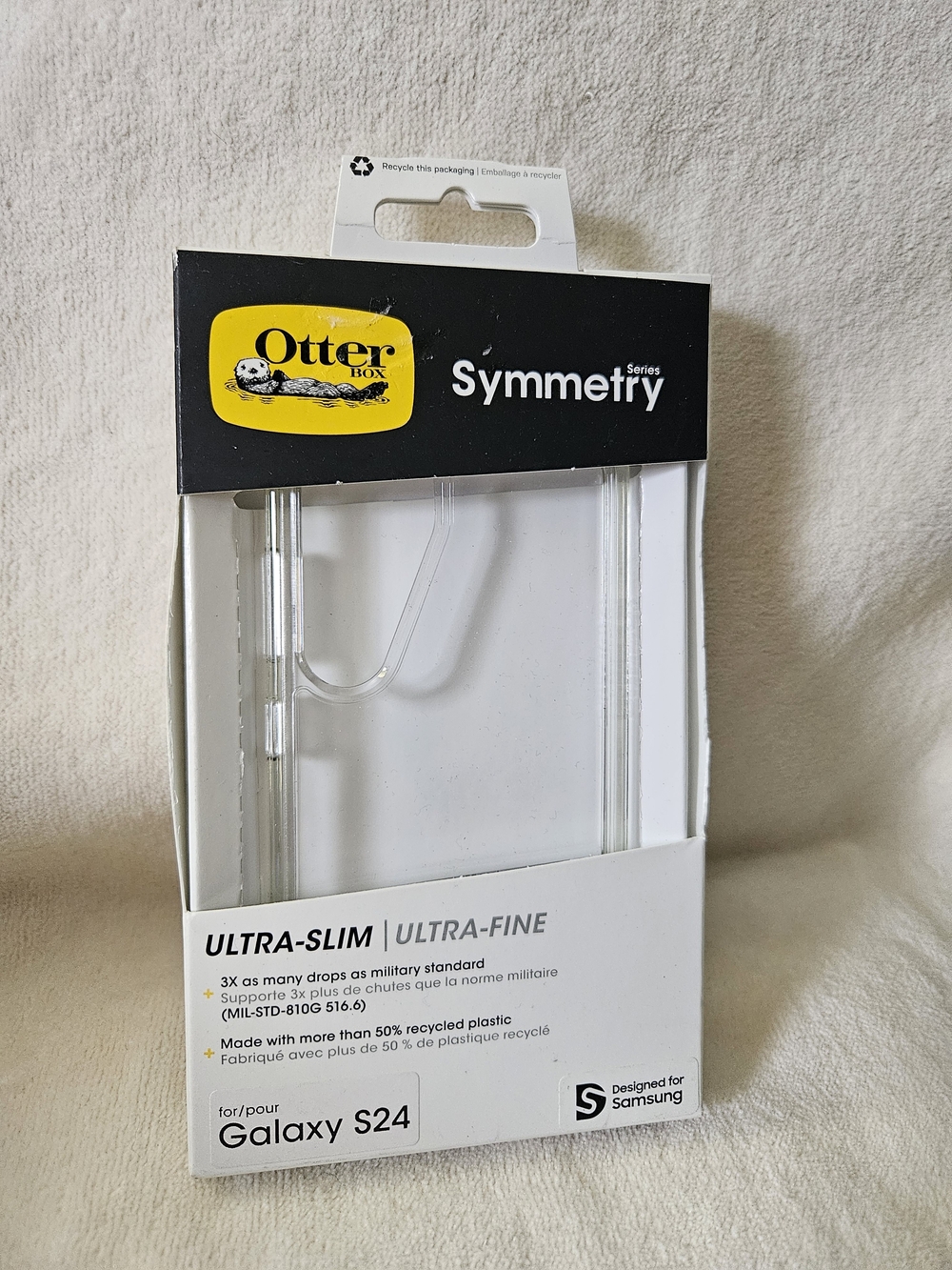 OtterBox Symmetry Series Clear Case Samsung Galaxy S24 Ultra Slim - NEW
